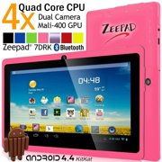 7inch Zeepad 7DRK-Q Android 4.4 KitKat Quad Core Multi-touch Screen Dual Camera Bluetooth Tablet with Black Keyboard Case