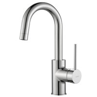 KRAUS Oletto Single Handle Kitchen Bar Faucet in Chrome Finish