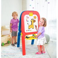 Crayola 3-in-1 Double Easel with Magnetic Letters (Blue, Red)