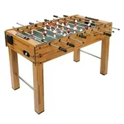 [US IN STOCK] Multi Game Table, 3-in-1 48" Combo Game Table w/ Soccer, Billiard, Slide Hockey, Wood Foosball Table, Perfect for Game Rooms, Arcades, Bars, Parties, Family Night