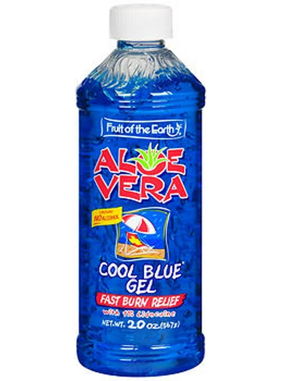 Fruit of the Earth Aloe Vera Cool Blue Gel Burn Relief, 20 Oz.