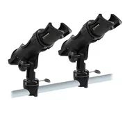 Hitorhike Fishing Rod Holder with Power Lock Rail Base Enabling All Direction Adjustment, Great for Boat or Kayak Fishing(2 Pack)