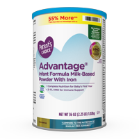 Parent's Choice Advantage Non-GMO* Infant Formula Milk-Based Powder with Iron, 36 oz