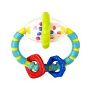 Bright Starts Grab & Spin Rattle and Teether Toy, Ages 3 months +