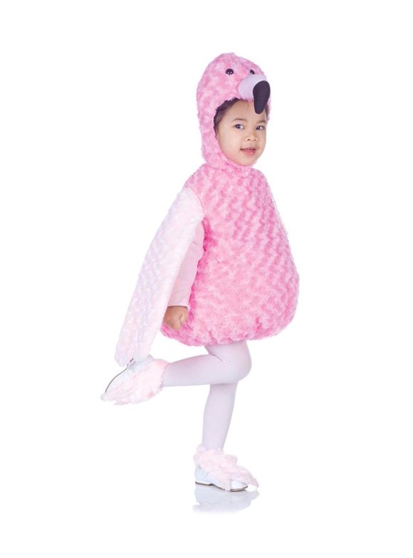 Belly Babies Pink Flamingo Costume Child Toddler Large 2T-4T