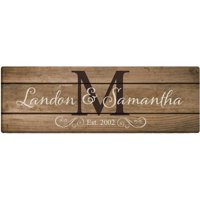 Personalized The Happy Couple 6x18 Canvas