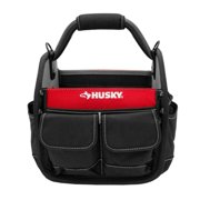 10 Counts  Husky 10 inch Open Top All-Purpose Weather Resistant Tool Tote Bag in Red with 1