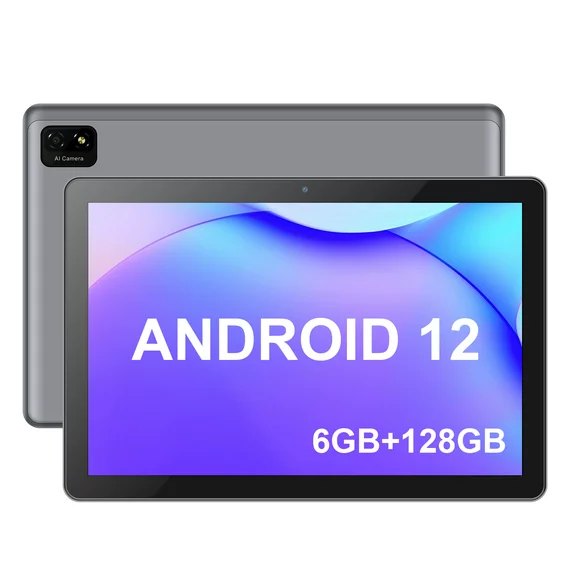 CWOWDEFU Tablet 10 inch Android 12 Tab 6GB RAM 128GB ROM Octa-core 10.1 Inch Tablet for Kids WiFi Tabletas, GPS