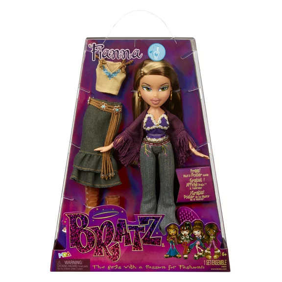Bratz Original Fashion Doll Fianna Series 3 with 2 Outfits and Poster, Collectors Ages 6 7 8 9 10 