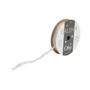 Offray .25 inch Galena Silver Metallic Ribbon, 12 Pieces
