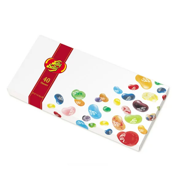 Jelly Belly 40 Flavor Gift Box - 17 Ounces (Over 1 Pound) of Assorted Popular Jelly Bean Flavors