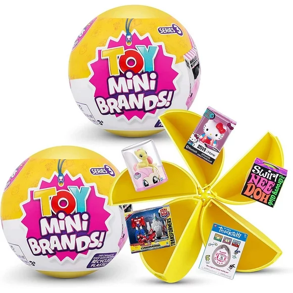 5 Surprise Toy Mini Brands Series 3 by ZURU(2 Pack)Mystery Collectibles for kids ages 3 +