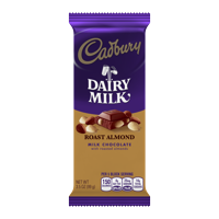 Cadbury, Roasted Almond Milk Chocolate Candy Bar Box, 3.5 Oz., 14 Ct.