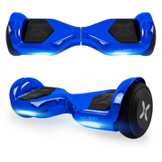 Hover-1 Allstar UL Certified Electric Hoverboard w/ 6.5in LED Wheels, LED Sensor Lights, 7 MPH Max Speed, 6 miles Max Distance, 220lbs Max Weight, Lithium-ion 14 Cell Battery- Blue