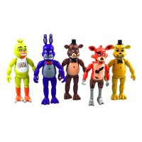 Zoiuytrg 5pcs/Set Five Nights at Freddys Action Figures Toys Collection Kids Xmas Gift