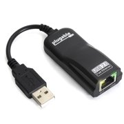 Plugable USB 2.0 to Ethernet Fast 10/100 LAN Wired Network Adapter Compatible with MacBook, Chromebook, Windows, Linux, Wii, Wii U & Switch Game Console