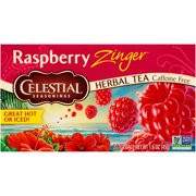 Celestial Seasonings Raspberry Zinger Herbal Tea Bags, 20 Ct