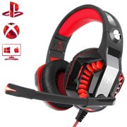 Beexcellent Gaming Headset for PS4 Xbox One PC, Noise-Isolation Headphones with Microphone Stereo Surround Sound for Mac Laptop