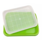 STEBCECE Seed Sprouter Tray Double-layer Soilless Culture Seeds Hydroponic Nursery Tray
