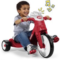 Radio Flyer, Lights & Sounds Racer, Tricycle, Red
