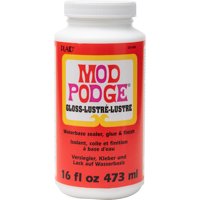 Mod Podge WMCS11202 Sealer, Glue, and Finish, Gloss Finish, Clear, 16 fl oz