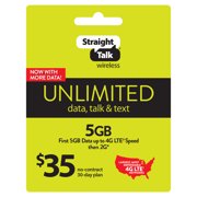 Straight Talk $35 Unlimited 30-Day Plan (Email Delivery)