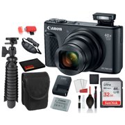 Canon PowerShot SX740 HS Digital Camera (Black) (2955C001) with Accessory Bundle package deal ' SanDisk 32gb SD card + Camera Case + 12' Tripod + MORE
