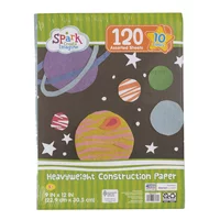 Spark. Create. Imagine. Construction Paper, 9 x 12, Assorted Colors, 120 Sheets