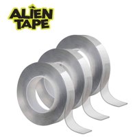 Alien Tape Double Sided Tape, Multipurpose Removable Adhesive Transparent Grip Mounting Tape, 3 Rolls