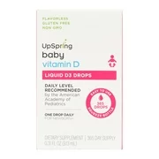 UpSpring Baby Vitamin D, Liquid D3 Drops for Infants, Age Newborn+, 365 Ct