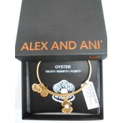 OYSTER Russian Gold Finish Charm Bangle New With Tag Card & Box
