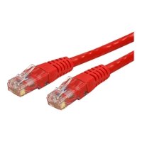 StarTech 2ft Red Molded Cat6 UTP Patch Cable - ETL Verified