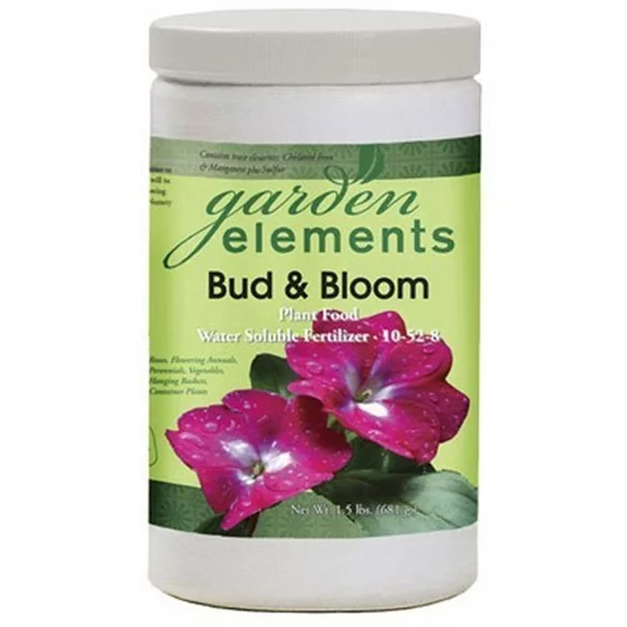 Garden Elements Bud & Bloom, 10-52-8 Water Soluble Plant Food, 1.5 lb Container