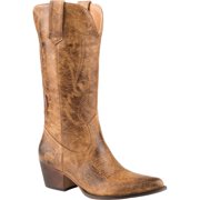 Roper Nettie Pointed Toe   Womens  Western Cowboy Boots   Mid Calf Mid Heel 2-3" - Tan