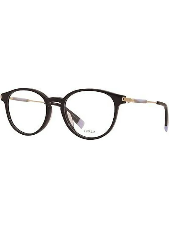 New Furla VFU297 0700 Eyeglasses Women's Black Full Rim 50/18/135mm