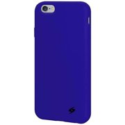 AMZER BLUE SILICONE SOFT SKIN JELLY BACK CASE PROTECTOR COVER FOR iPhone 6 PLUS