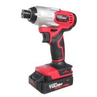 Hyper Tough 20V MAX Lithium-ion Cordless Impact Driver, 1/4 inch Quick Release Chuck with 1.5Ah Lithium-ion Battery & Charger, Bit Holder & LED Light