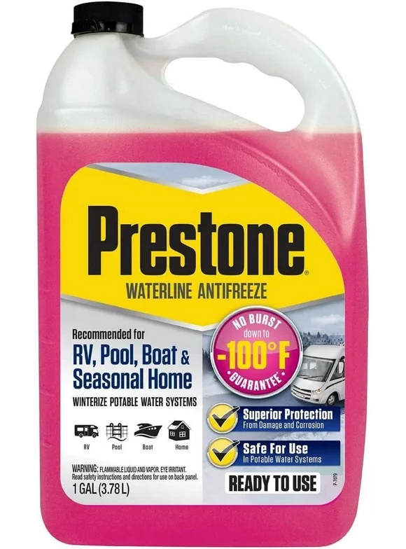 Prestone Original AF225 RV/Marine Antifreeze, 1 Gallon, Pink