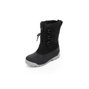 Womens Short Winter Boots Booties - Lace-Up Closure Comfortable Weatherproof Snow Boots