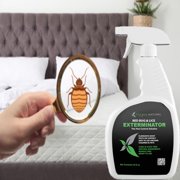 Bed Bug Killer Spray & Lice Killer Plus Kill Eggs Before Infestation - All Natural Fast Acting Non Toxic Insecticide Spray -  Odorless, Non Staining w/Propriety Formula - Children & Pet Safe (24oz)