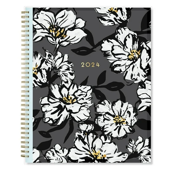 2024 Weekly Monthly Planner, 8.5x11, by Blue Sky, Baccara Dark