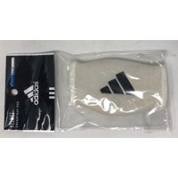Adidas Helmet Chin Strap Cover - One Size - White w/Black Logo