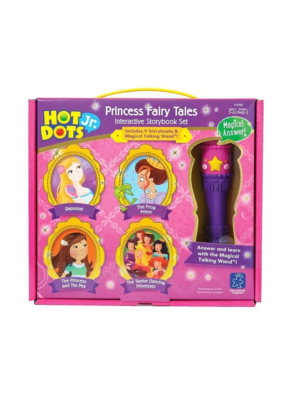 (Price/EA)Educational Insights EI-2325 Hot Dots Jr Princess Fairy Tales - Interactive Storybook Set