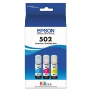 Epson 502 EcoTank Color Combo Pack Auto-Stop Ink Bottles