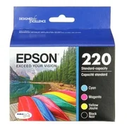 Epson 220 DURABrite Ultra Black/Color Combo Pack Ink Cartridges