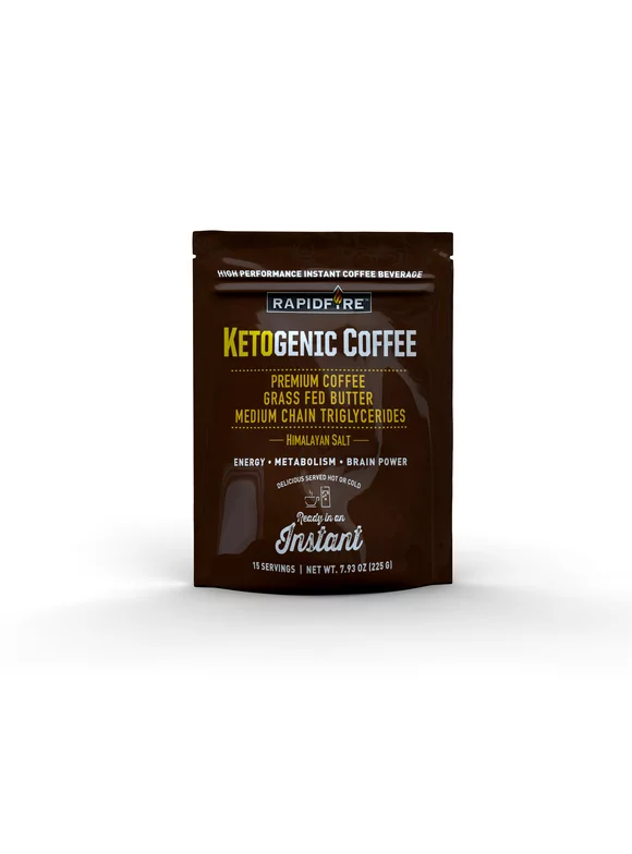 Rapid Fire Ketogenic Coffee Instant Mix, 7.93 oz Bag