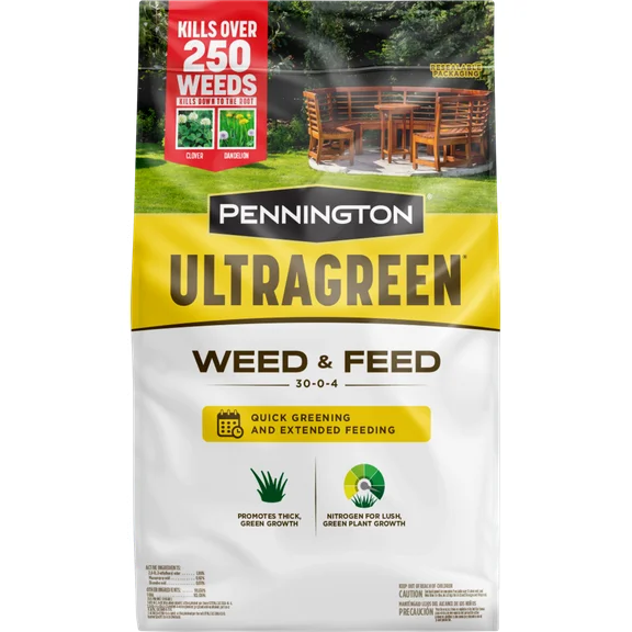 Pennington Ultragreen Weed & Feed, 30-0-4 Fertilizer, 5M 12.5lb