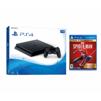 LPT 2020 Holiday Family Bundle Sony PlayStation 4 PS4 Slim 1TB Console W /Game :Marvel's Spider-Man: Game of The Year Edition Bundle