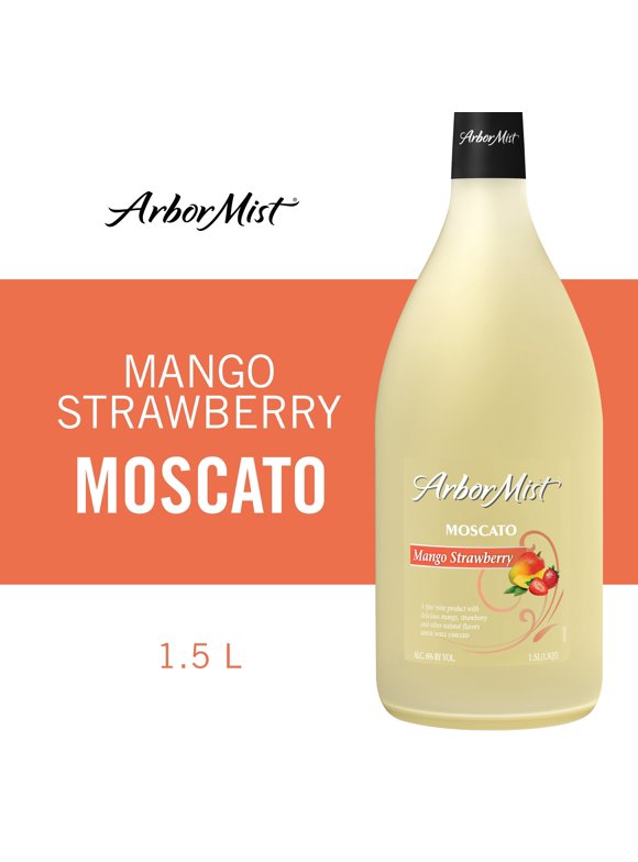 Arbor Mist, Mango Strawberry Moscato Fruit Wine, 1.5L Bottle