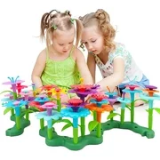 Intera Flower Building Toys Set for Toddlers Age 3 4 5 6 7 Years Old, Garden Building Block Toy Great for Kids - STEM Toys Pretend Play Gardening Activity Playset for Girls and Boys (52pcs)